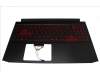 6B.QB9N2.014 Acer Gehäuseoberseite Schwarz mit Tastatur, Deutsch, mit Hintergrundbeleuchtung