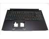 6B.QC5N2.014 Acer Gehäuseoberseite Schwarz mit Tastatur, Deutsch, mit Hintergrundbeleuchtung