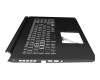 6B.QC6N2.014 Original Acer Tastatur inkl. Topcase DE (deutsch) schwarz/schwarz mit Backlight