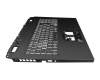 6B.QLGN2.014 Original Acer Tastatur inkl. Topcase DE (deutsch) schwarz/weiß/schwarz mit Backlight