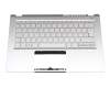 6BAB1N2014 Original Acer Tastatur inkl. Topcase DE (deutsch) silber/silber mit Backlight