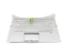 6BAB1N2015 Original Acer Tastatur inkl. Topcase CH (schweiz) silber/silber mit Backlight