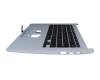 6BATHN7015 Original Acer Tastatur inkl. Topcase DE (deutsch) schwarz/silber