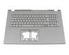 6BKJLN7011 Original Acer Tastatur inkl. Topcase DE (deutsch) grau/grau mit Backlight
