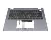 6BVW8N7011 Original Acer Tastatur inkl. Topcase DE (deutsch) schwarz/silber mit Backlight