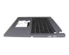 6BVW8N7011 Original Acer Tastatur inkl. Topcase DE (deutsch) schwarz/silber mit Backlight