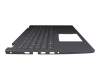 6MYKK Original Dell Tastatur inkl. Topcase DE (deutsch) grau/grau mit Backlight