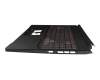 71002EBO022 Original Compal Tastatur inkl. Topcase DE (deutsch) schwarz/schwarz mit Backlight