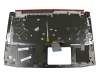 71NFIABO015 Original Compal Tastatur inkl. Topcase DE (deutsch) schwarz/silber mit Backlight (1060)