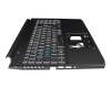 71NJ21BO050 Original Acer Tastatur inkl. Topcase DE (deutsch) schwarz/weiß/schwarz mit Backlight (Anschlusskabel 29mm)