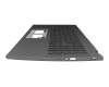 71NLC1BO087 Original Compal Tastatur inkl. Topcase FR (französisch) grau/grau mit Backlight