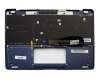 90NB0CZ1-R31GE0 Original Asus Tastatur inkl. Topcase DE (deutsch) blau mit Backlight