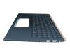 90NB0NK1-R30GE0 Original Asus Tastatur inkl. Topcase DE (deutsch) blau/blau mit Backlight