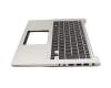 90R-NPO1K1P80Y Original Asus Tastatur inkl. Topcase SF (schweiz-französisch) schwarz/silber mit Backlight