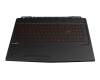 957-16P61E-C25 Original MSI Tastatur inkl. Topcase DE (deutsch) schwarz/schwarz mit Backlight