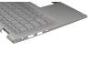 9Z.NFKBQ.206 Original Darfon Tastatur inkl. Topcase DE (deutsch) silber/silber mit Backlight