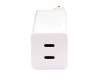 AC65-05 EU Original Asus USB-C GaN-Netzteil 65,0 Watt EU Wallplug weiß kleine Bauform 65 W 2-Port-GaN-Adapter-Wandstecker