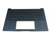 AEUJIG00030 Original Quanta Tastatur inkl. Topcase DE (deutsch) blau/blau mit Backlight
