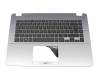 AEXKEG00010 Original Asus Tastatur inkl. Topcase DE (deutsch) schwarz/silber