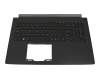 AEZAAR01210 Original Acer Tastatur inkl. Topcase US (englisch) schwarz/schwarz mit Backlight
