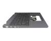 ALT44J003G Original Lenovo Tastatur inkl. Topcase BE (belgisch) grau/grau mit Backlight