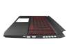 AM336000310 Original Acer Tastatur inkl. Topcase FR (französisch) schwarz/schwarz mit Backlight