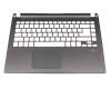 Acer Aspire M5-481T Original Gehäuse Oberseite silber