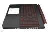 Acer Nitro 5 (AN515-54) Original Tastatur inkl. Topcase DE (deutsch) schwarz/schwarz/rot mit Backlight