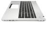 Asus N56VM Original Tastatur inkl. Topcase US (englisch) schwarz/silber mit Backlight
