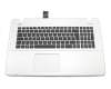 Asus R752LDV Original Tastatur inkl. Topcase DE (deutsch) schwarz/silber