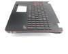Asus ROG G551JK Original Tastatur inkl. Topcase DE (deutsch) schwarz/schwarz mit Backlight