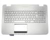 Asus ROG G551JM Original Tastatur inkl. Topcase FR (französisch) silber/silber mit Backlight