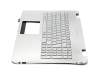 Asus ROG G551JM Original Tastatur inkl. Topcase FR (französisch) silber/silber mit Backlight