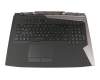 Asus ROG G703VI Original Tastatur inkl. Topcase DE (deutsch) schwarz/schwarz mit Backlight - mit Lautsprechern -