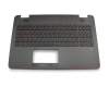 Asus ROG GL551JW Original Tastatur inkl. Topcase DE (deutsch) schwarz/schwarz mit Backlight