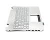 Asus ROG GL551JX Original Tastatur inkl. Topcase FR (französisch) silber/silber mit Backlight