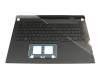 Asus ROG Strix Scar 17 G733ZM Original Tastatur inkl. Topcase DE (deutsch) schwarz/schwarz/transparent/grau mit Backlight