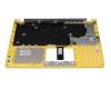 Asus VivoBook S15 S530FA Original Tastatur inkl. Topcase DE (deutsch) schwarz/silber/gelb mit Backlight silber/gelb