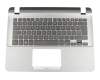 Asus X407UA Original Tastatur inkl. Topcase DE (deutsch) schwarz/silber