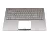 Asus ZenBook 15 UX533FD Original Tastatur inkl. Topcase SF (schweiz-französisch) silber/silber mit Backlight