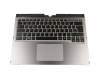 CP660835-01 Original Fujitsu Tastatur inkl. Topcase DE (deutsch) schwarz/silber mit Backlight