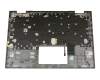 Dell Inspiron 13 2in1 (5379) Original Tastatur inkl. Topcase DE (deutsch) schwarz/silber mit Backlight