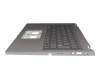 EAZA0002010-1 Original Acer Tastatur inkl. Topcase DE (deutsch) grau/grau mit Backlight