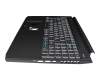 EC33H000400 Original Acer Tastatur inkl. Topcase DE (deutsch) schwarz/weiß/schwarz mit Backlight (Anschlusskabel 29mm)