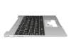 Emdoor NS14AP Original Tastatur inkl. Topcase NL (niederländisch) schwarz/grau