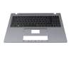 Emdoor NS16IRL Original Tastatur inkl. Topcase DE (deutsch) schwarz/grau mit Backlight