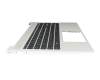 HB25B1 Original HP Tastatur inkl. Topcase DE (deutsch) schwarz/silber mit Backlight