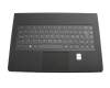 HMB8825TLA Original OKI Tastatur inkl. Topcase ND (nordic) schwarz/schwarz mit Backlight