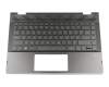HP Pavilion x360 14-cd0600 Original Tastatur inkl. Topcase DE (deutsch) schwarz/schwarz mit Backlight