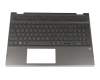 HP Pavilion x360 15-cr0200 Tastatur inkl. Topcase DE (deutsch) schwarz/schwarz mit Backlight